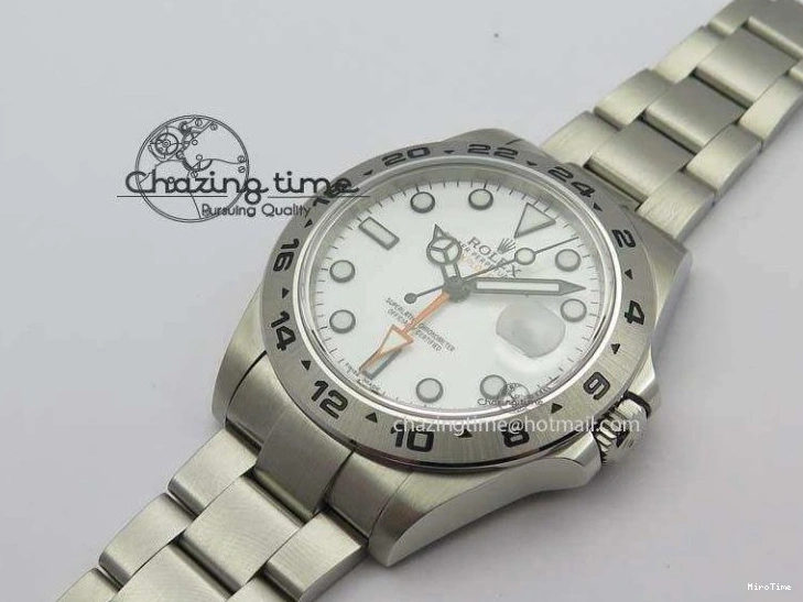 MiroTime 0412 Explorer II 42mm 216570 1:1 Noob Best Edition White Dial A3187 (Correct Hand Stack) Sophisticated 3837